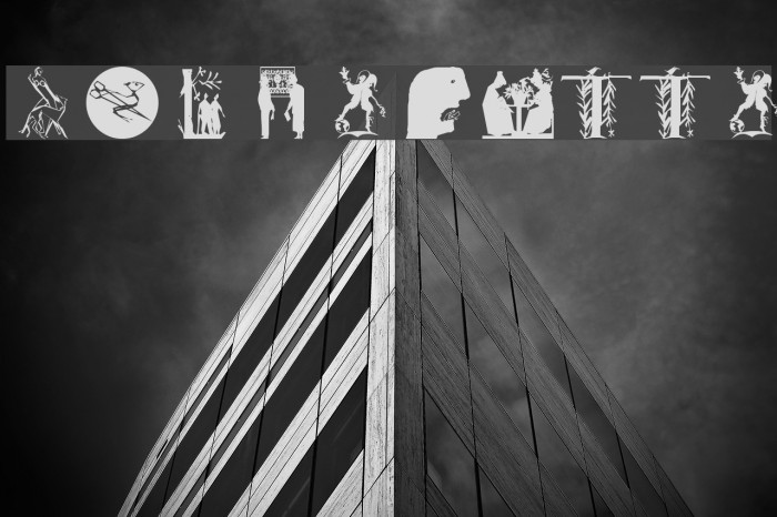 SilhouOtto Font examples