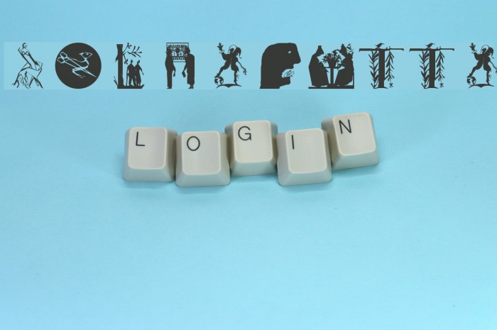 SilhouOtto Font examples