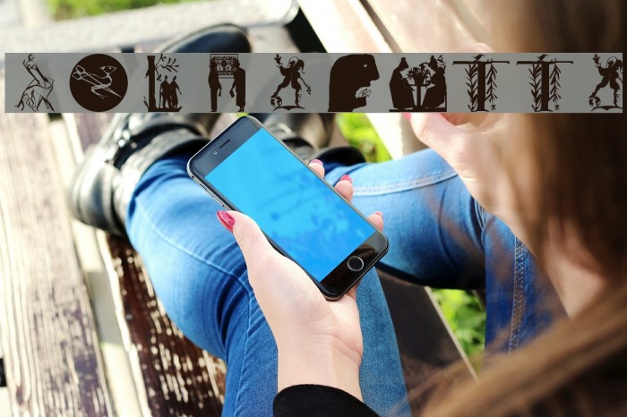 SilhouOtto Font examples