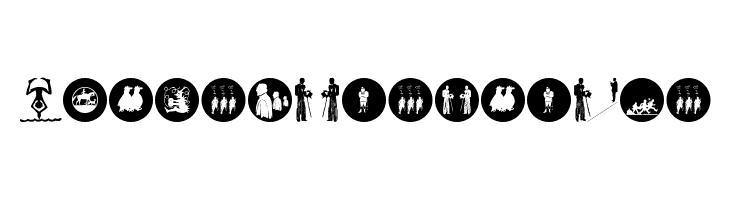 SilhouPeopleTwo  Frei Schriftart Herunterladen