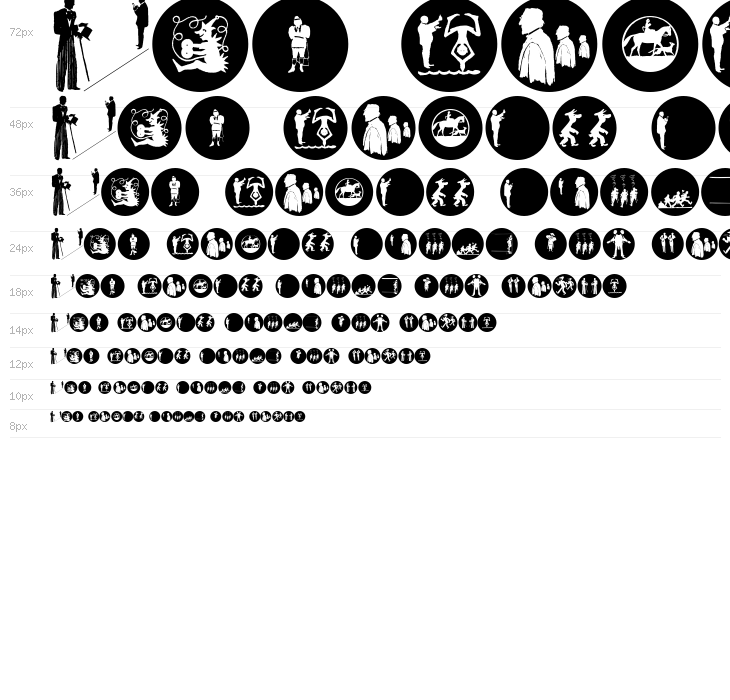 SilhouPeopleTwo Waterfall