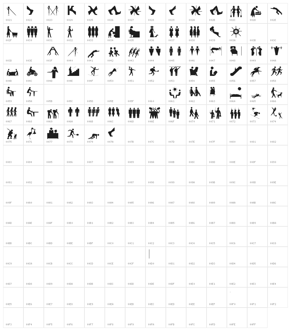 SilhouettSketches Character Map