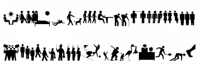 SilhouettSketches फ़ॉन्ट लोअरकेस