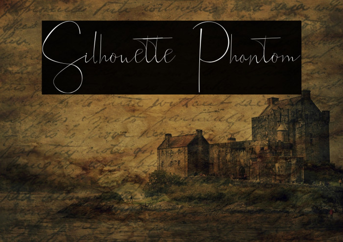 Silhouette Phantom Font examples
