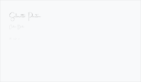 Silhouette Phantom Business Card