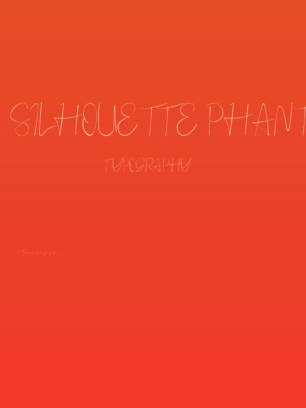 Silhouette Phantom Poster