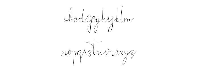 Silhouette Phantom Font LOWERCASE