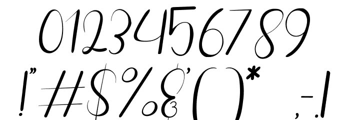 Silhouette Re 02 Personal Use Font OTHER CHARS