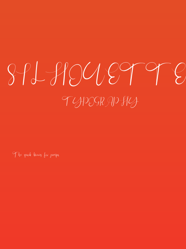 Silhouette Re 02 Personal Use Poster