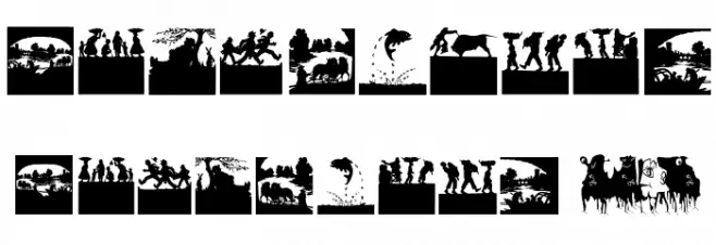 SilhouetteSituations Font OTHER CHARS