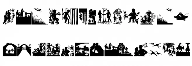 SilhouetteSituations Fuentes MAYÚSCULAS