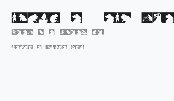 SilhouetteSquaresInvers Business Card