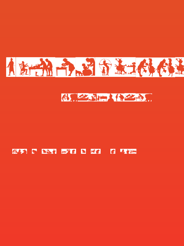 SilhouetteSquaresInvers Poster