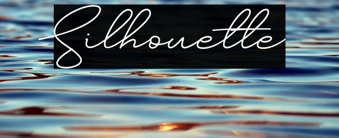 Silhouette Font examples