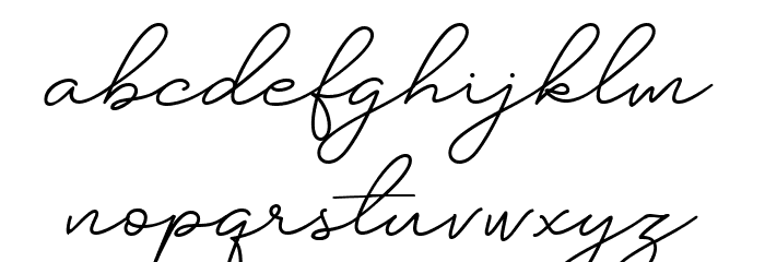 Silhouette Font LOWERCASE