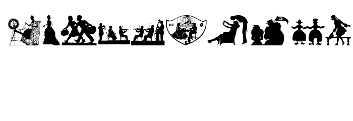 SilhouettenPeople Font OTHER CHARS