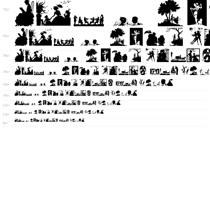 SilhouettenPeople Waterfall