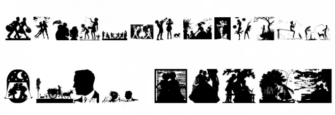 SilhouettenPeople Fuentes MINÚSCULAS