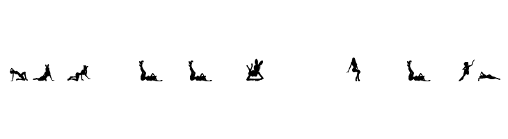 Silhouettes from Poser LT  baixar fontes gratis
