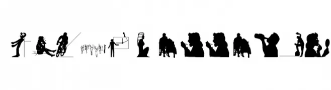 Silhouettes03  Frei Schriftart Herunterladen