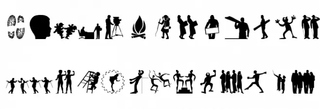Silhouettes03 字体 大写