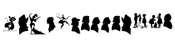 SilhouettesABZ  les polices de caractères gratuit tlcharger