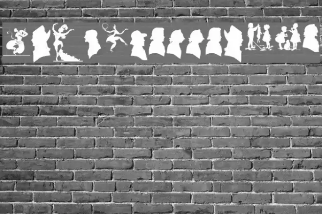 SilhouettesABZ Font examples