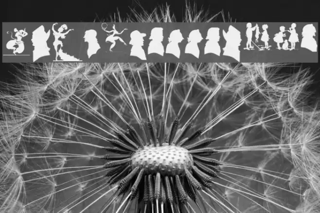 SilhouettesABZ Font examples