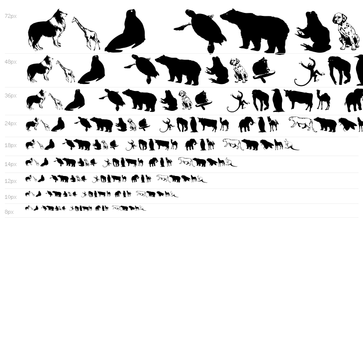 SilhouettesAnimalish Waterfall