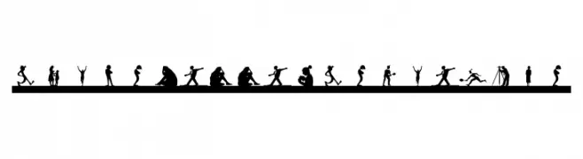 SilhouettesSocledTwo  Frei Schriftart Herunterladen