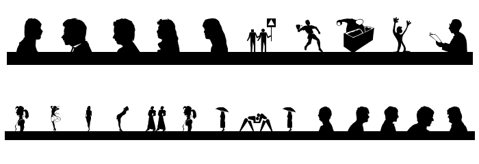 SilhouettesSocledTwo Font OTHER CHARS