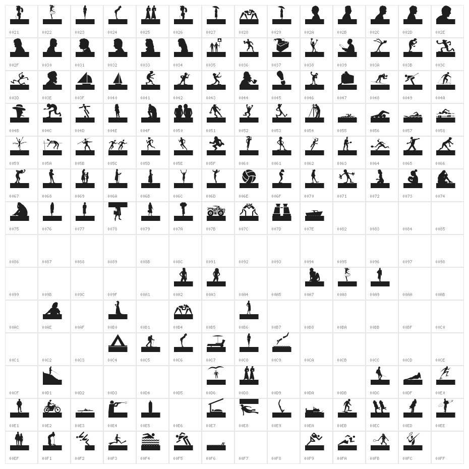 SilhouettesSocledTwo Character Map