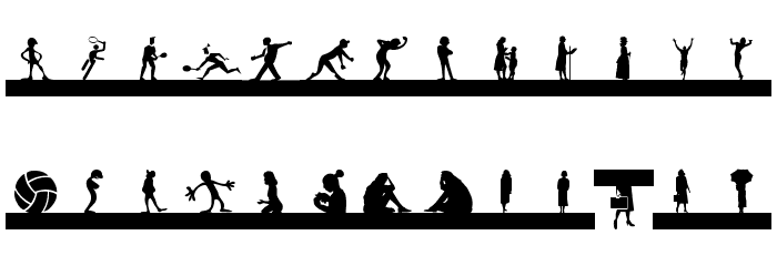 SilhouettesSocledTwo Font LOWERCASE