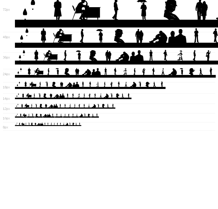 SilhouettesSocled Waterfall