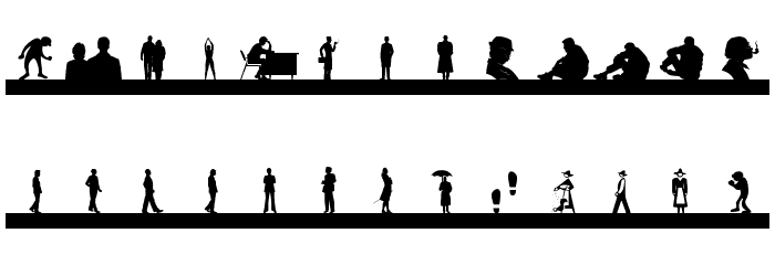 SilhouettesSocled Font LOWERCASE