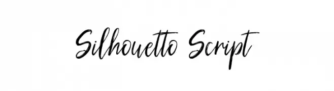 Silhouetto Script  baixar fontes gratis