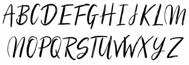Silhouetto Script Schriftart Groß