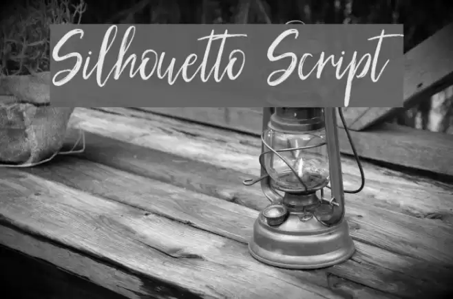 Silhouetto Script Font examples