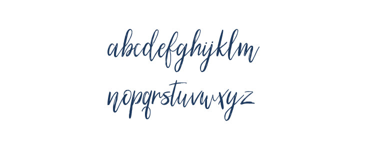 Silhouetto Script Lowercase
