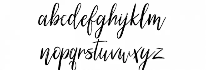 Silhouetto Script Polices MINUSCULES