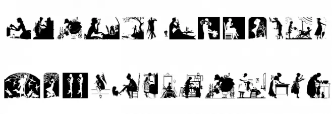 Silhous1900 Font Litere mari