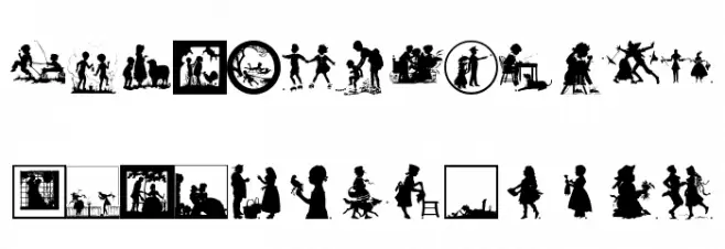 SilhousTwo Шрифта ВЕРХНИЙ