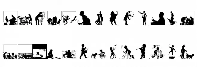 SilhousTwo Font Litere mici