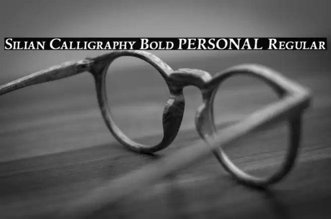 Silian Calligraphy Bold PERSONAL Regular Font examples