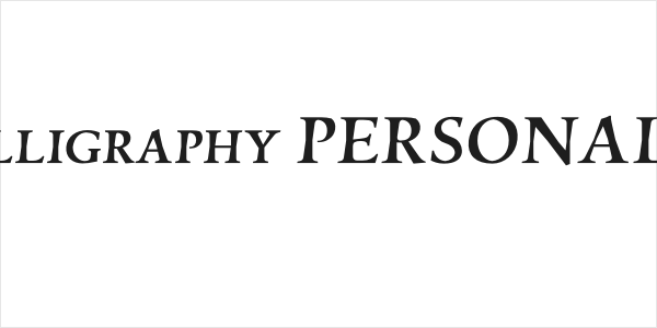 Silian Calligraphy PERSONAL Regular Logo