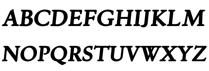 Silian Rail PERSONAL USE Bold Italic Font LOWERCASE