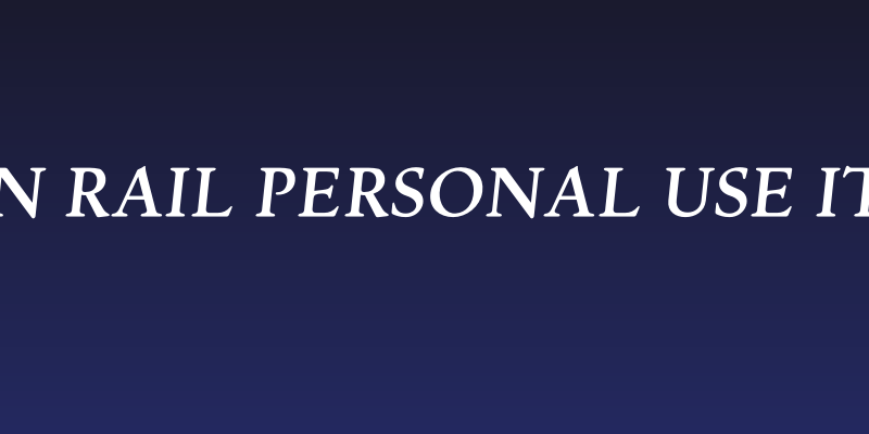Silian Rail PERSONAL USE Italic Social Header
