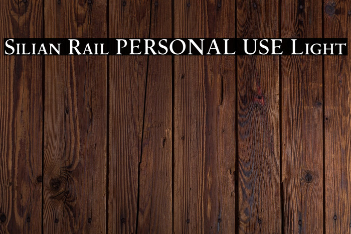 Silian Rail PERSONAL USE Light Example 2