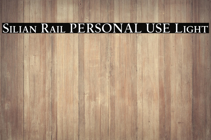 Silian Rail PERSONAL USE Light Example 3