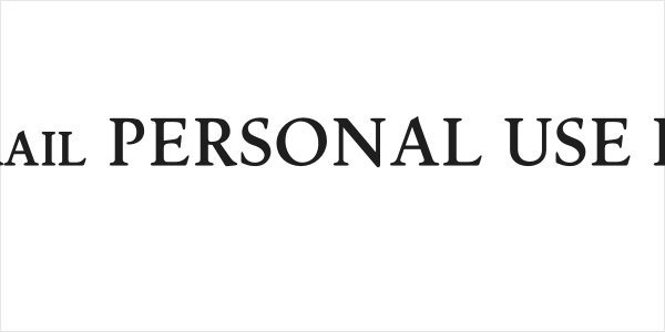 Silian Rail PERSONAL USE Regular Logo